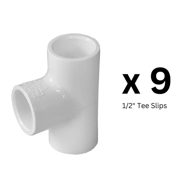 1/2& TEE SLIPS, Fitting Irrigation PVC Schedule 40 Genova Products