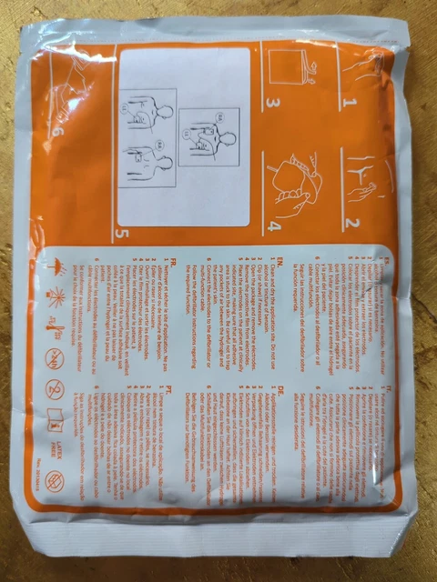 M&B Electronics DEFIB Pads Set Exp 2015 in Stock. ref, edc-1035 unopened sealed.
