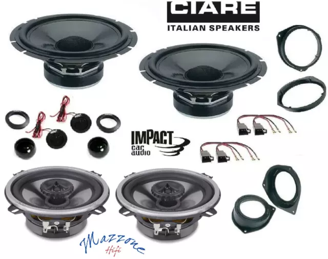 Ciare CW170Z Impact Ef 40X Set 6 Lautsprecher 165mm+10cm Punto Fassun / Conn Kfz