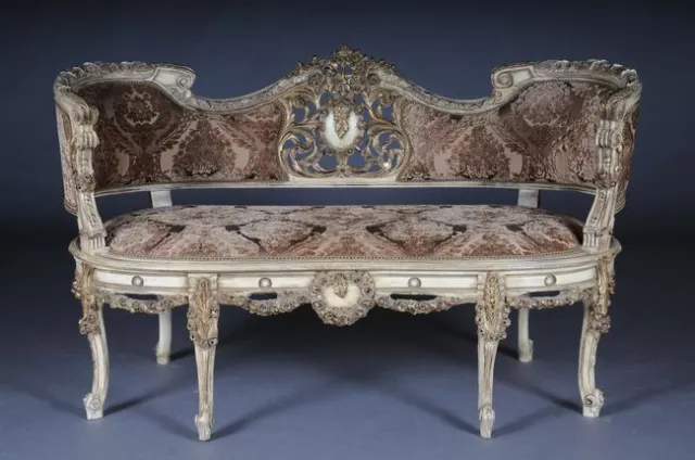 B-Dom-80 Ausgesprochen elegantes franz. Kanapee, Sofa im Louis Seize XVI Stil *