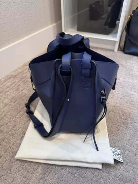 Auth. Loewe Hammock Small Navy Preowned