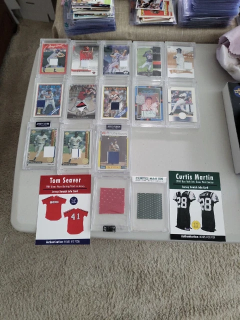 12 2022 Jersey Fusion , 1 2021 & 2 Jersey Swatch Brett, Ryan, Seaver, Musial