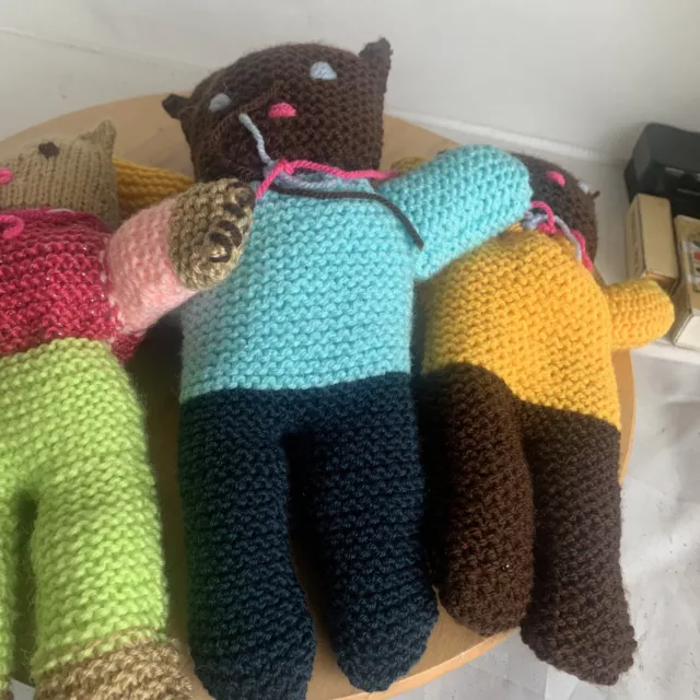 4 Pep’s Bears Absolutely Lovely Items hand knitted And excellent Condition