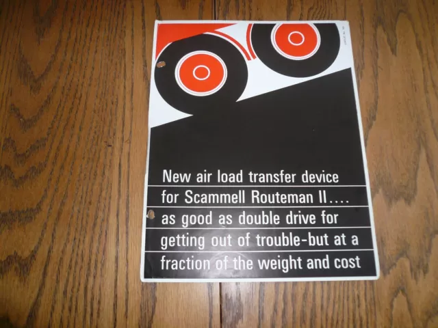 Scammell Routeman II Truck Specification Sheet Load Transfer Device - Vintage