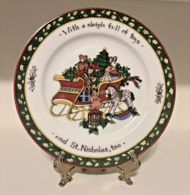 Portmeirion  Studio Susan Winget - A Christmas Story  -  8” Salad /Dessert Plate