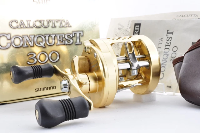 Shimano 01 CALCUTTA CONQUEST 300 Right Baitcasting Reel w/Box Excellent+ JAPAN