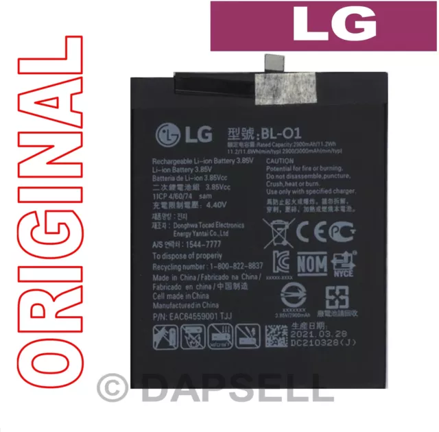 Lg Batteria Integrata Originale Li-ion Bl-o1 3000mah Pila Litio Per K20 (2019)