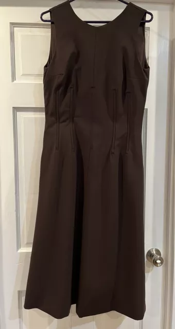Dolce & Gabbana Women’s Dress, Dark Brown, Longuette Dress, Size 44