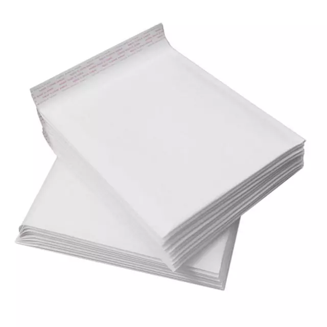 50x Enveloppe à Bulles Blanc Enveloppe Matelassé Pochette de Protection Livre