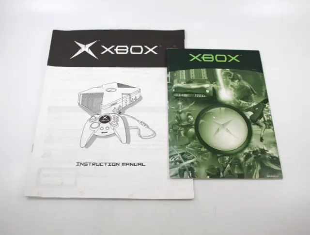 Official Microsoft Original Xbox Console Instruction Manual + Booklet