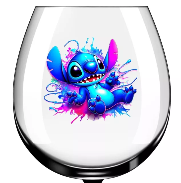 x12 Colourful Stitch glass vinyl decal stickers Colour wx470