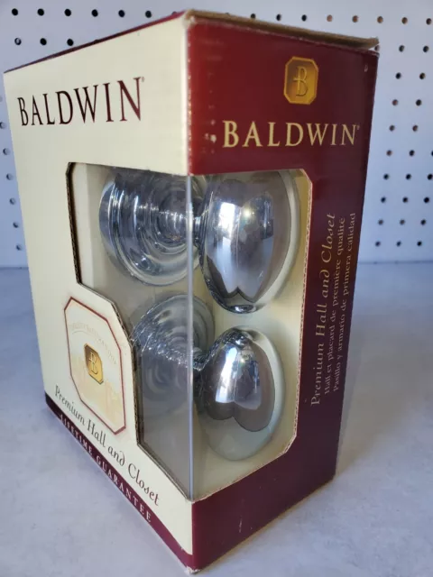 Baldwin Polished chrome Egg  Knob Passage premium Hall & Closet 95425.260.PASS 2