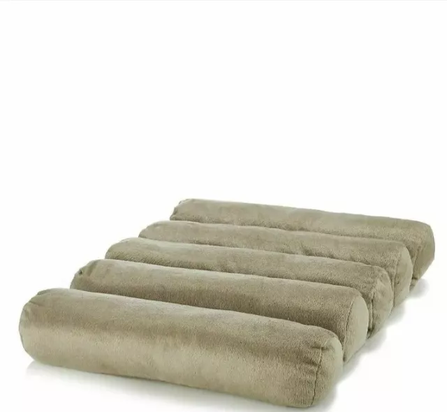 Topo cojín de tela de felpa con soporte multivía JUST RIGHT para espalda y cuello