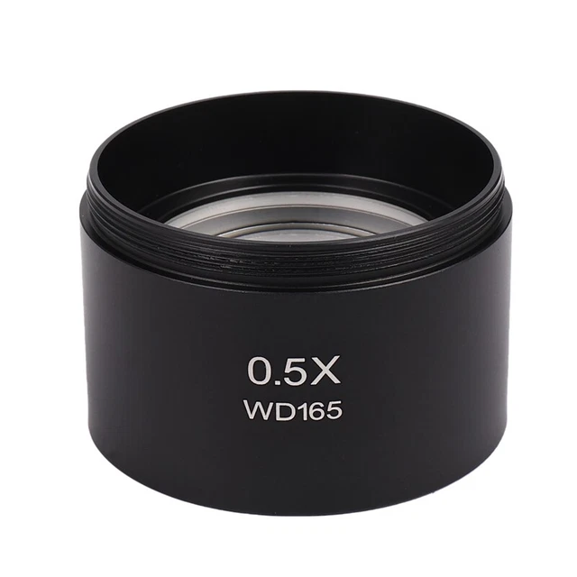 Wd165 0.5X Stereo Microscope Auxiliary Objective Lens Barlow Lens with 1-7/8 IU2