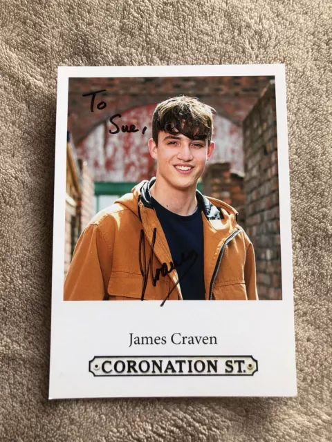 James Craven  (Coronation Street) Hand Signed Cast Card