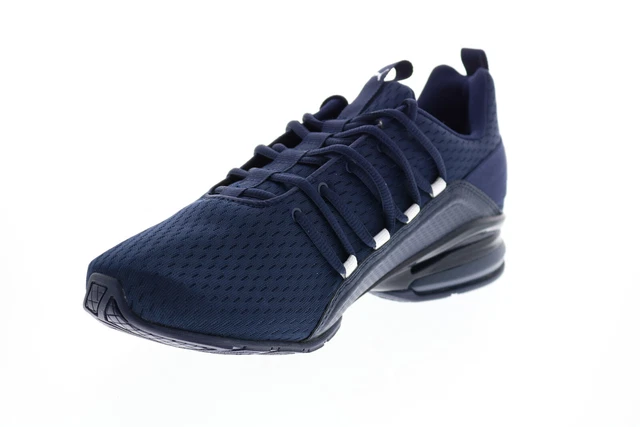 Puma Axelion Sleek 19449402 Mens Blue Canvas Lace Up Athletic Running Shoes 4