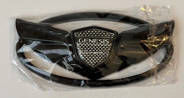 Genesis Coupe Black Matte Car Front Hood Grille Rear Badge Emblem for Genesis Genesis Coupe Black Matte Car Front Hood Grille Rear Badge Emblem for Genesis