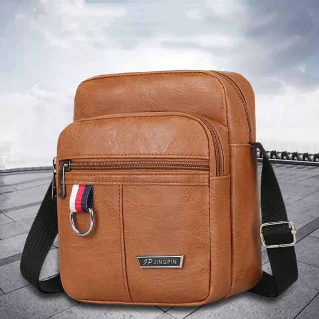 PU Leather Crossbody Bag Brown Black Handbag New Shoulder Messenger Bags  Men