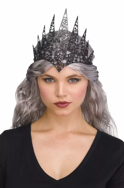 Glitter Queen Crown (Black)