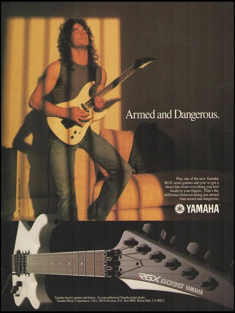 Yamaha RGX Series 603s Electric guitar 8 x 11 advertisement 1986 ad print