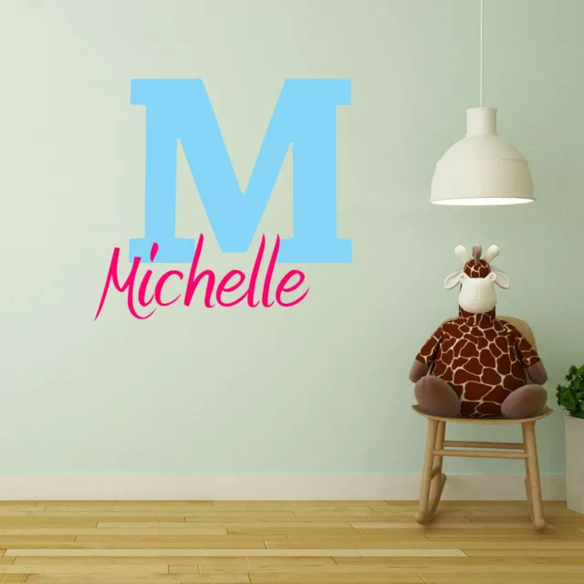 Personalised Childrens Child Kids Nursery Name Letter Personalized Bedroom A404