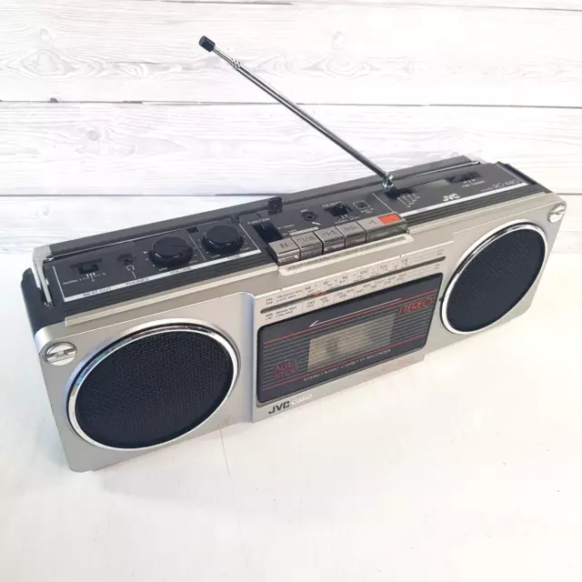 VINTAGE JVC RC-440 Stereo Radio Cassette Recorder Boombox Working 1984 ...