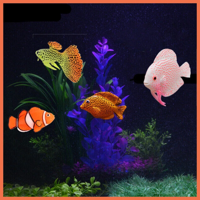 Floating Fish Glowing Effect Aquarium Tank Ornament Decoration Fish Safe