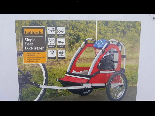 Single bike trailer shop halfords