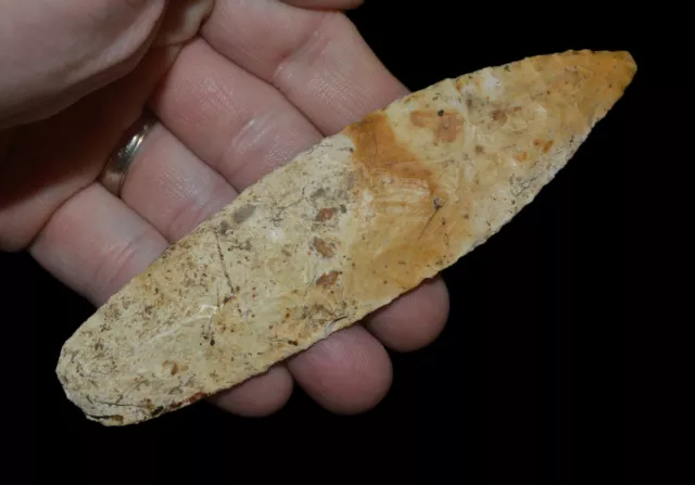 Archaic Lanceolate Central Missouri Indian Arrowhead Artifact Collectible Relic