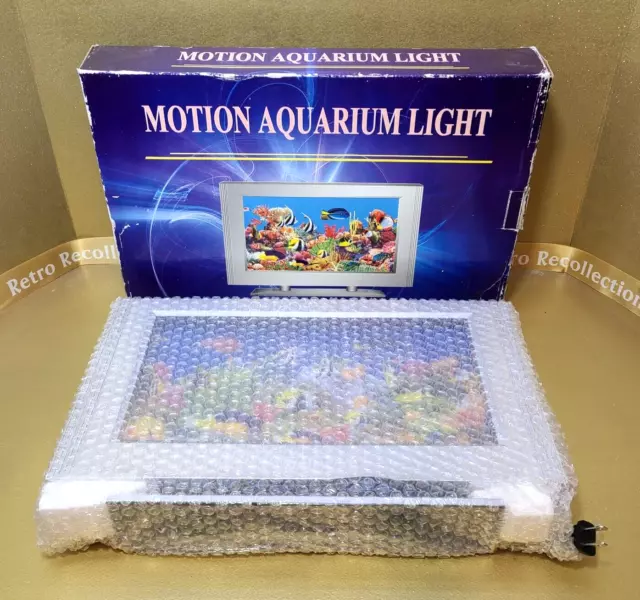 Retro Motion Aquarium Light New!! Ocean Fish Rotating Scene Lamp Night Light