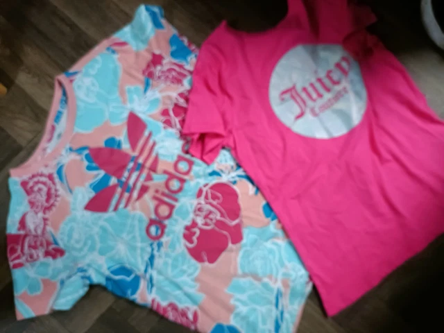 X2 Girls Bundle Adidas Juicy couture Top Age 11- 12 Years