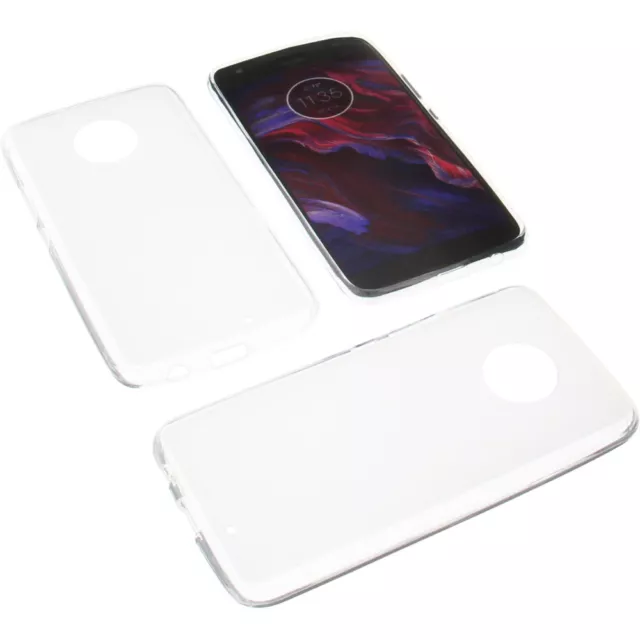 Tasche für Motorola Moto X4 Handytasche Schutz Hülle TPU Gummi Case Transparent