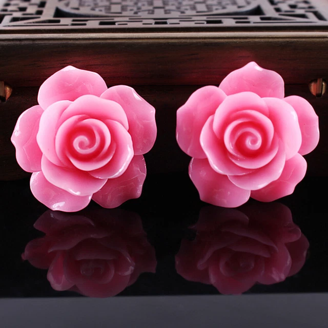 50 Pcs mini resin flowers Zubehör Für Die Schmuckherstellung Abstandsperlen S