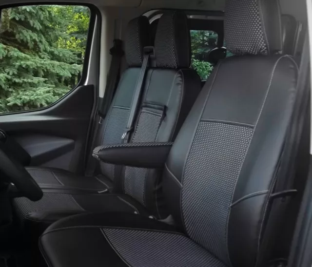 Autositzbezüge nach Maß Jacquard Schwarz passend für Mercedes Sprinter W906