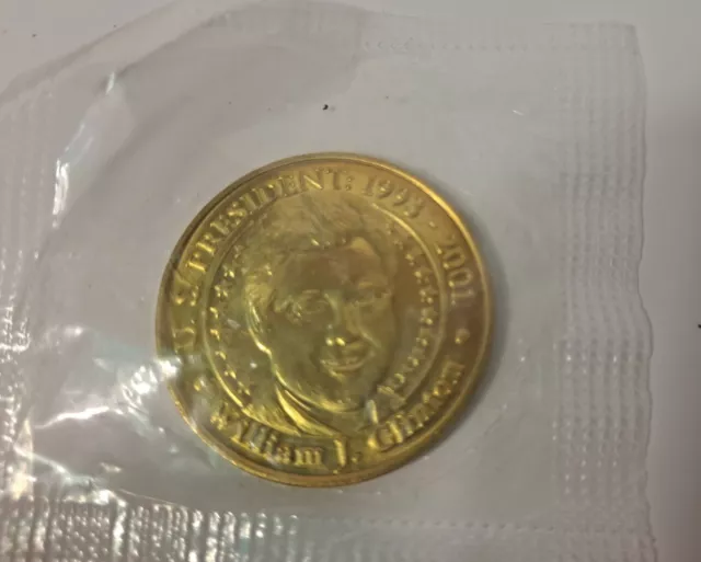 Sunoco Presidential Coin Series 2000 William J. Clinton Still Sealed In Plastic