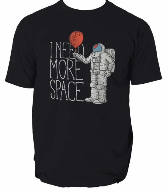 T-Shirt Astronaut Space NASA Logo Geek Nerd Star Uomo Unisex S-3XL