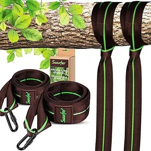 Swurfer  0SWTHS-60 60" Tree Swing Straps Hanging Kit, 2 Staps & Caribiner