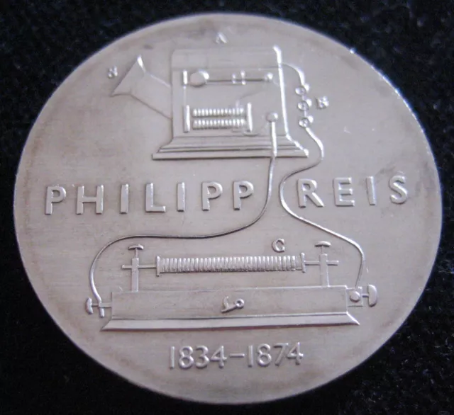 Mds Ddr 5 Mark 1974 "100. Todestag Von Philipp Reis"