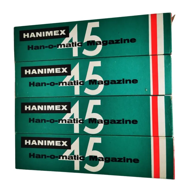 Lot of 4 Hanimex Deluxe Han-o-matic Magazine - 45 Slide Magazine Vintage (35m.m)