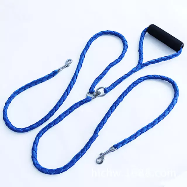 Padded Handle Dual Dog Leash Coupler Pet Puppy Training Walking Lead for 2 Dogs 3