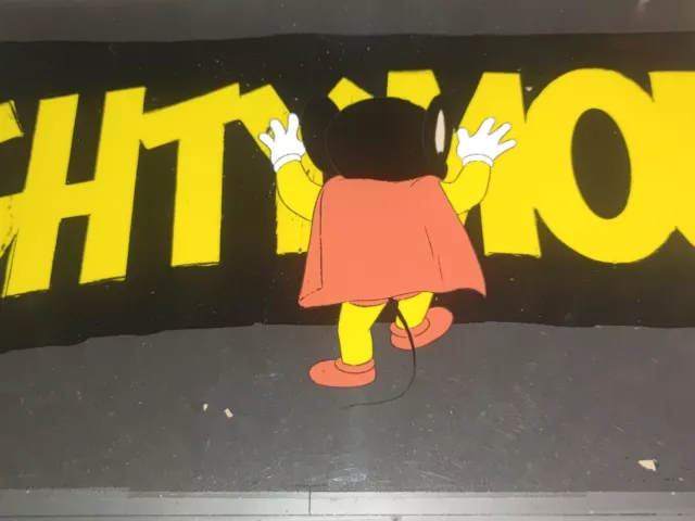 Mighty Mouse animation cel production used title sequence