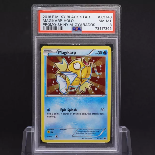 PSA 8 - Magikarp XY143 Black Star Promo (2016) Holo Shiny Pokemon TCG