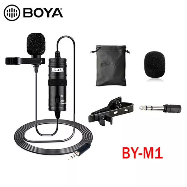 BOYA BY-M1 BYM1 M1 Label Lavalier Omni-directional Condenser Microphone