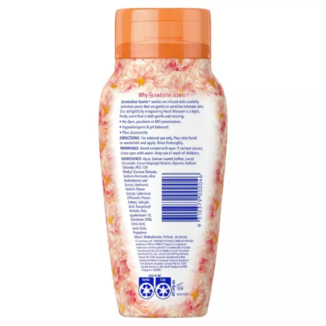 Vagisil Scentsitive Scents Daily Intimate Wash 240mL - Peach Blossom 2