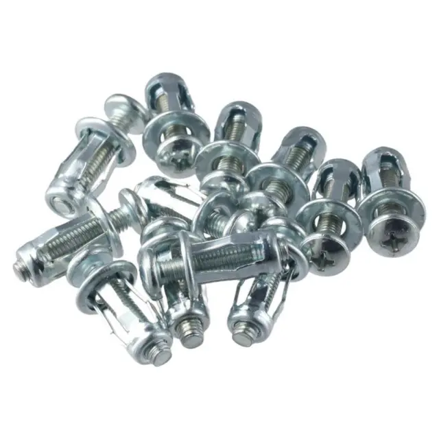 12Pcs M5 x 25 Jack Nuts  Expansion Nut Thins Fixings  Hollow Wall Iron Skin Line