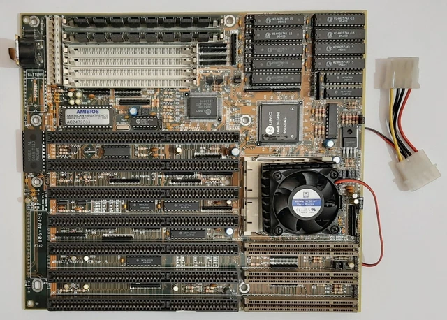 Biostar MB-1433UIV Ver.5 486 ISA VLB Mainboard + Intel 80486DX4 100MHz + 32MB