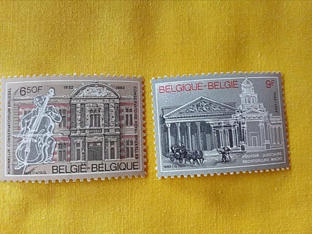 Briefmarken - Timbre - Briefmarken - Belgique - Belgien 1982 Nr.2034/35**...