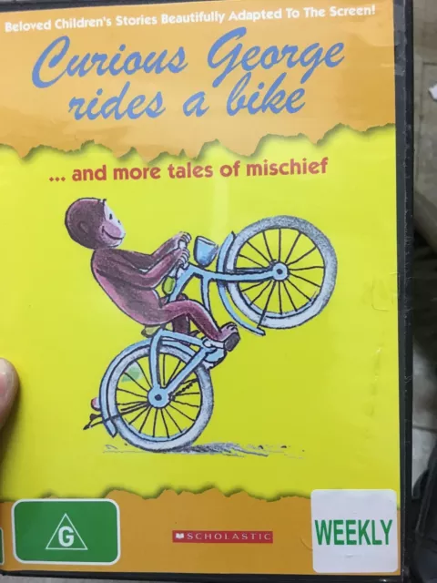 Curious George Rides A Bike And More Tales Of Mischief ex-rental DVD (RARE) kids