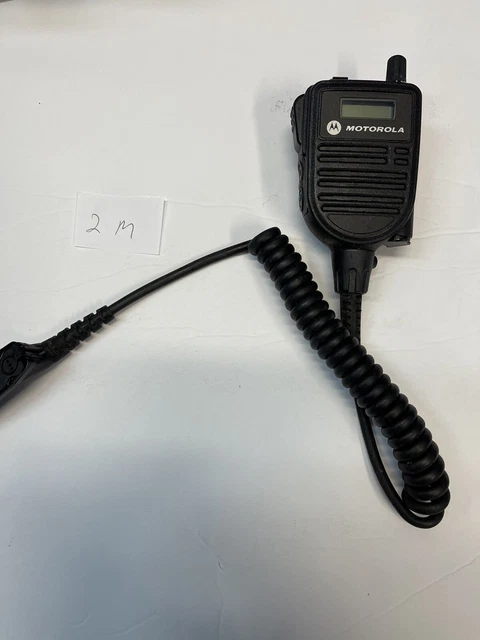 Motorola HMN4104B speaker microphone w/ display for APX8000 APX6000 & other APX