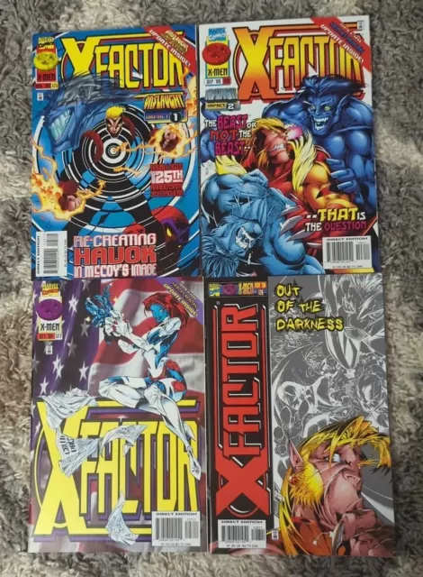Run Of 4 1996 Marvel X Factor Comics #125-128 VF/NM